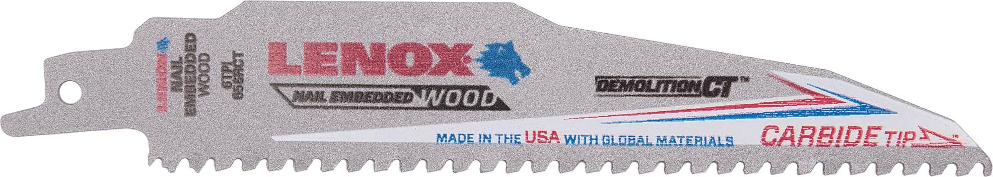 6" x 1" x 6 Carbide Tip Reciprocating Saw Blade