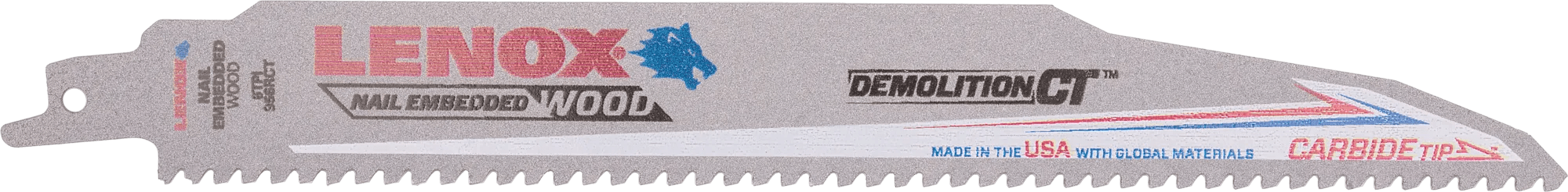 9" Carbide Tip Reciprocating Saw Blade - 5 Pack