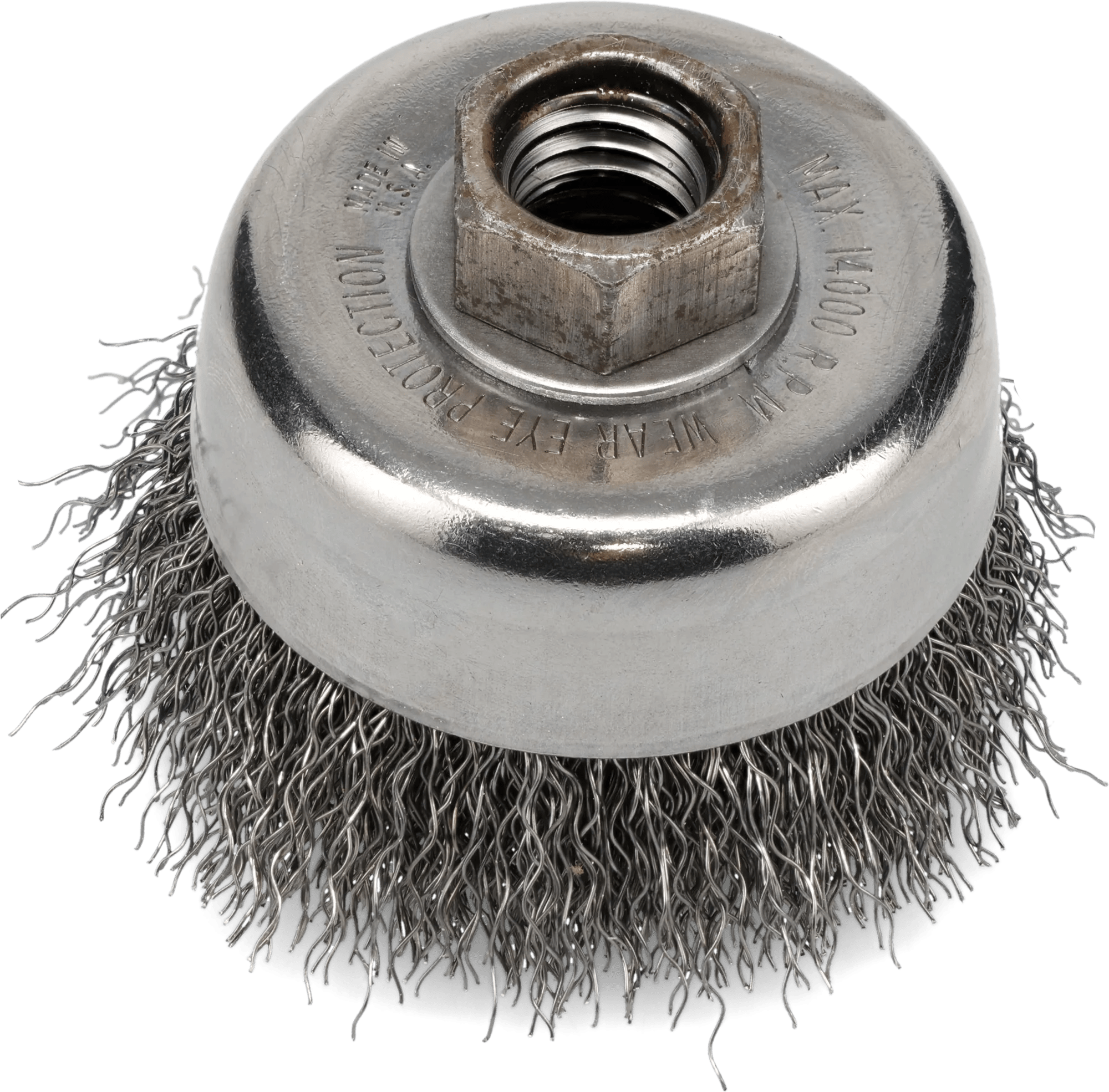 3" x 5/8"-11 x .014 Crimped Steel Wire Cup Brush