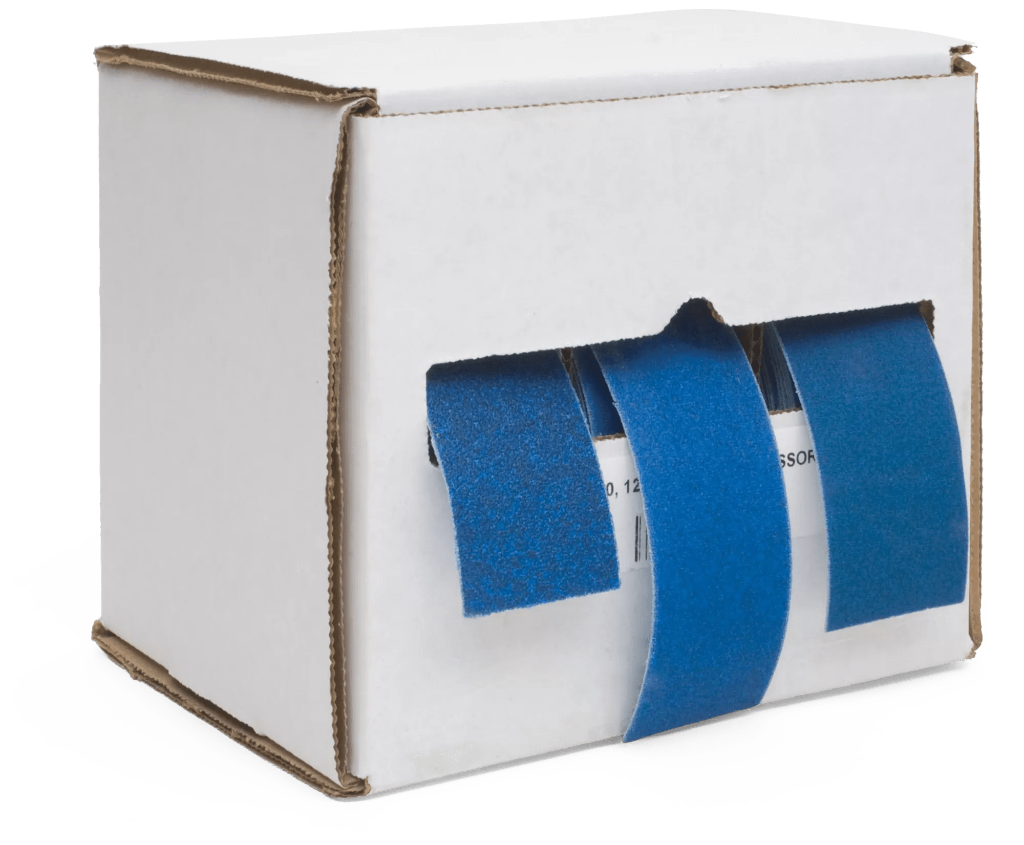 180 - 320J Grit 1-1/2" Blue Waterproof Aluminum Oxide Abrasive Cloth Bench Master Assortment