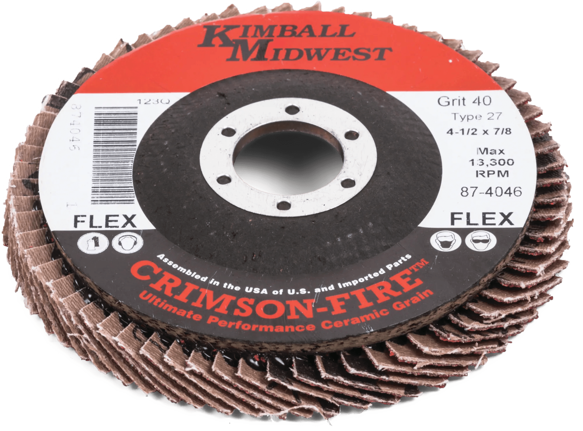 Crimson-Fire™ Type-27 Flex Flap Discs