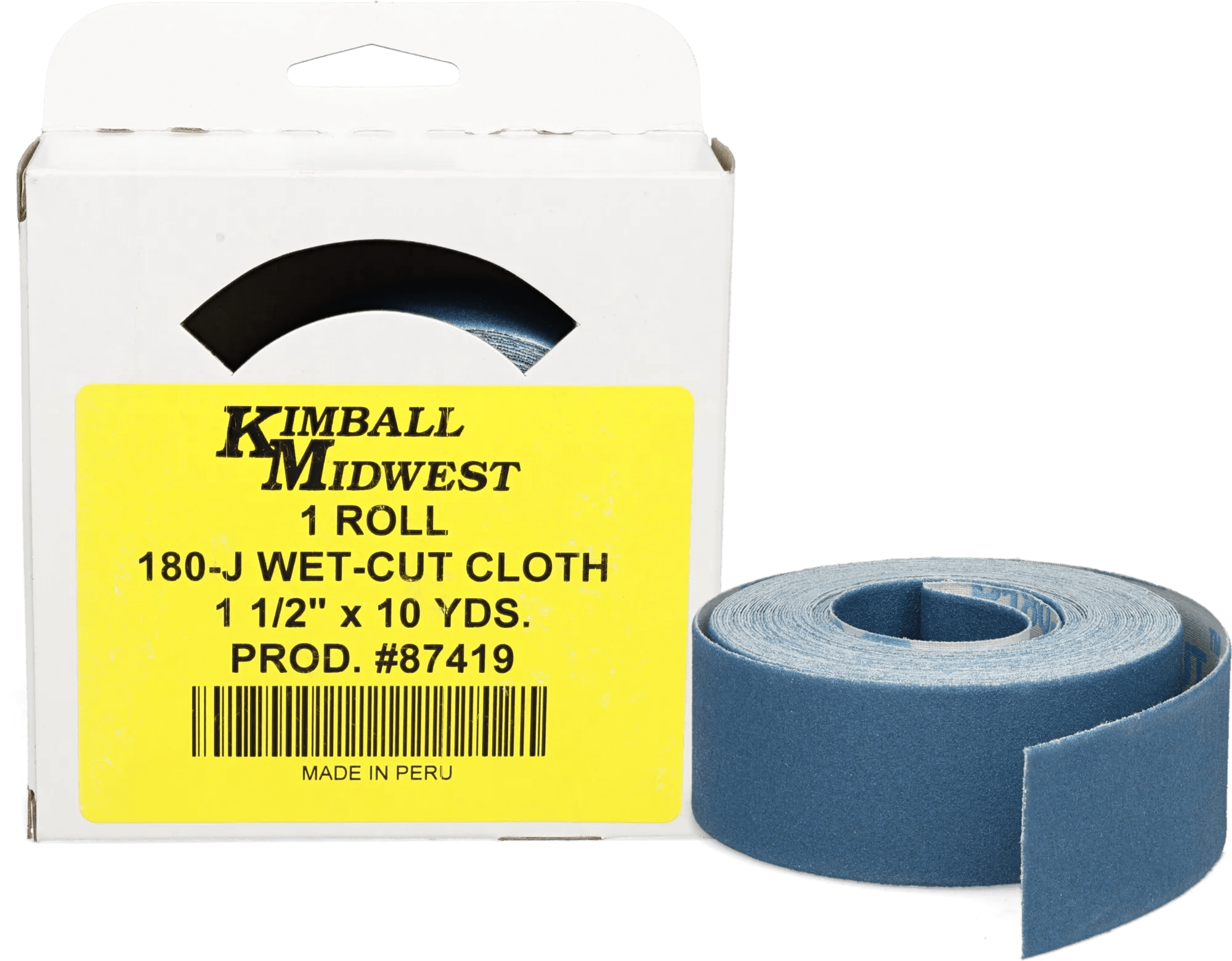 180J Grit Waterproof Aluminum Oxide Abrasive Cloth Bench Master Refill Roll