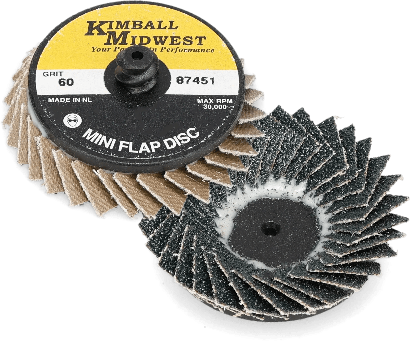 2" 36 Grit Type R Mini Kim-Flex Flap Disc - Bulk