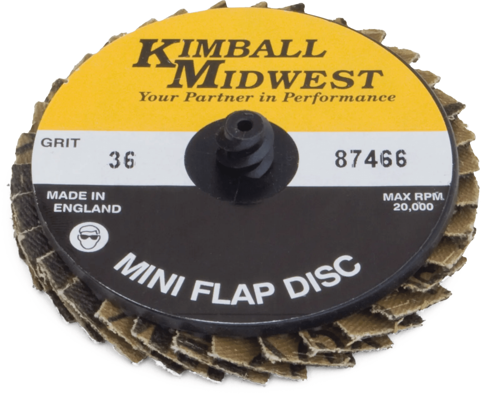 3" 36 Grit Type R Mini Flap Disc - Bulk