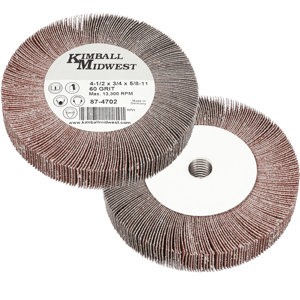 4-1/2" x 3/4" x 5/8"-11 60 Grit Angle Grinder Flap Wheel