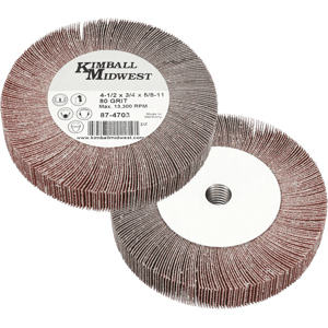 4-1/2" x 3/4" x 5/8"-11 80 Grit Angle Grinder Flap Wheel