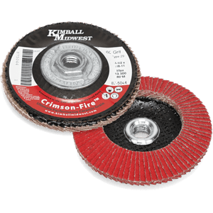 4-1/2" x 5/8"-11 60 Grit Type 29 Crimson Fire™ Flap Disc
