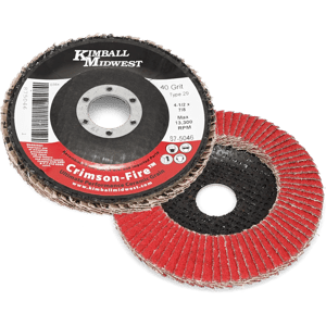 4-1/2" x 7/8" 40 Grit Type 29 Crimson Fire™ Flap Disc