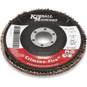 4-1/2" x 7/8" 60 Grit Type 29 Crimson Fire™ Flap Disc