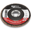 4-1/2" x 7/8" 80 Grit Type 29 Crimson Fire™ Flap Disc - 5 Pack
