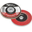 6" x 5/8"-11 80 Grit Type 29 Crimson Fire™ Flap Disc