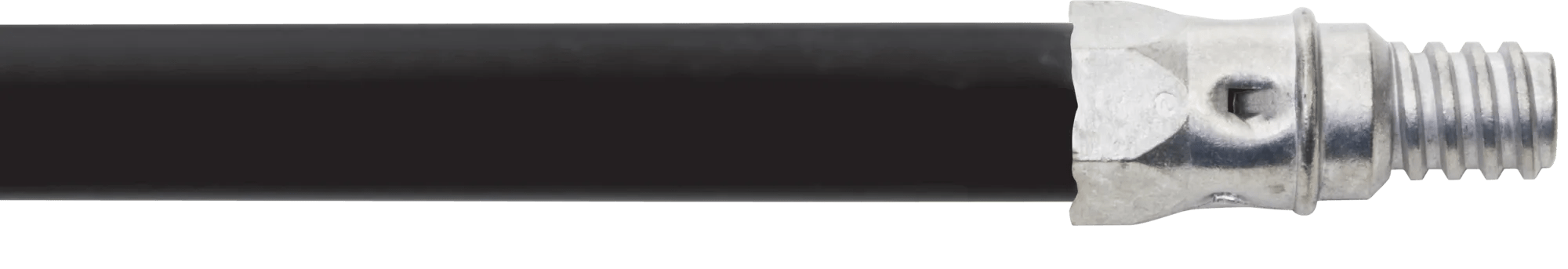 5' x 15/16" Black Plastic Coat Aluminum Broom Handle