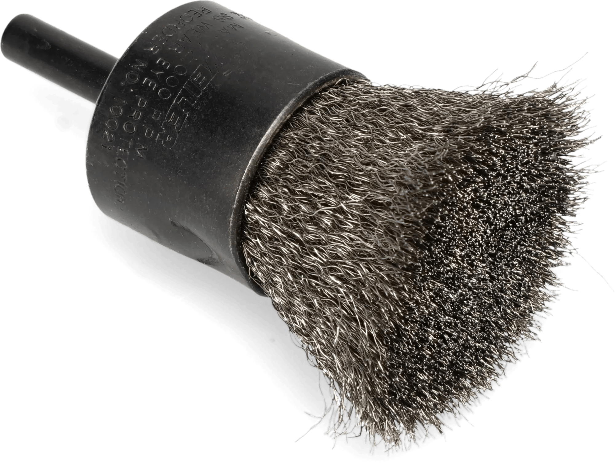1" Stainless Steel Solid End Crimped Wire Brush