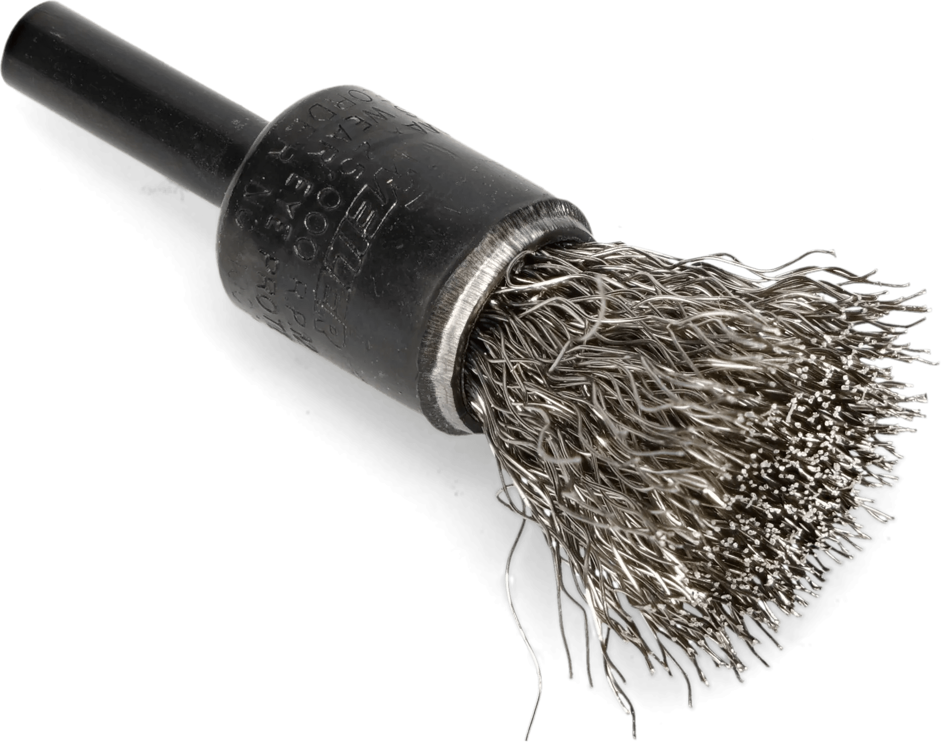 1/2" x 7/8" x .010 Solid End Crimped Stainless Steel Wire End Brush
