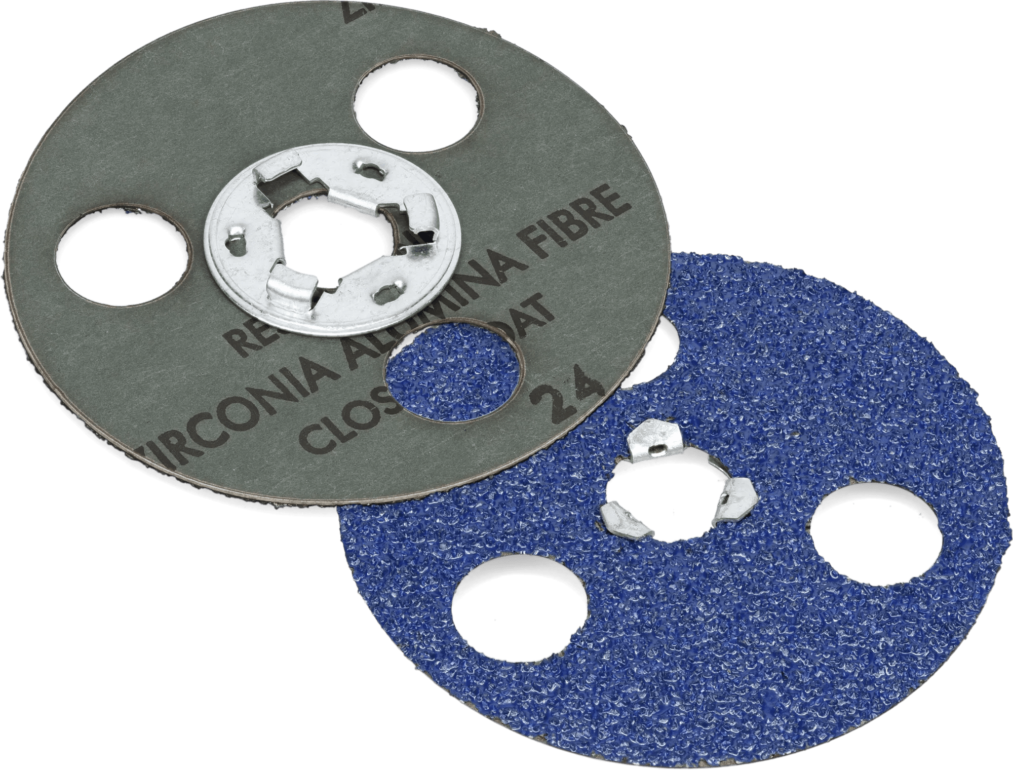 4-1/2" 36 Grit Blue V.S.R. Norton Zirconia Abrasive Disc - 10 Pack