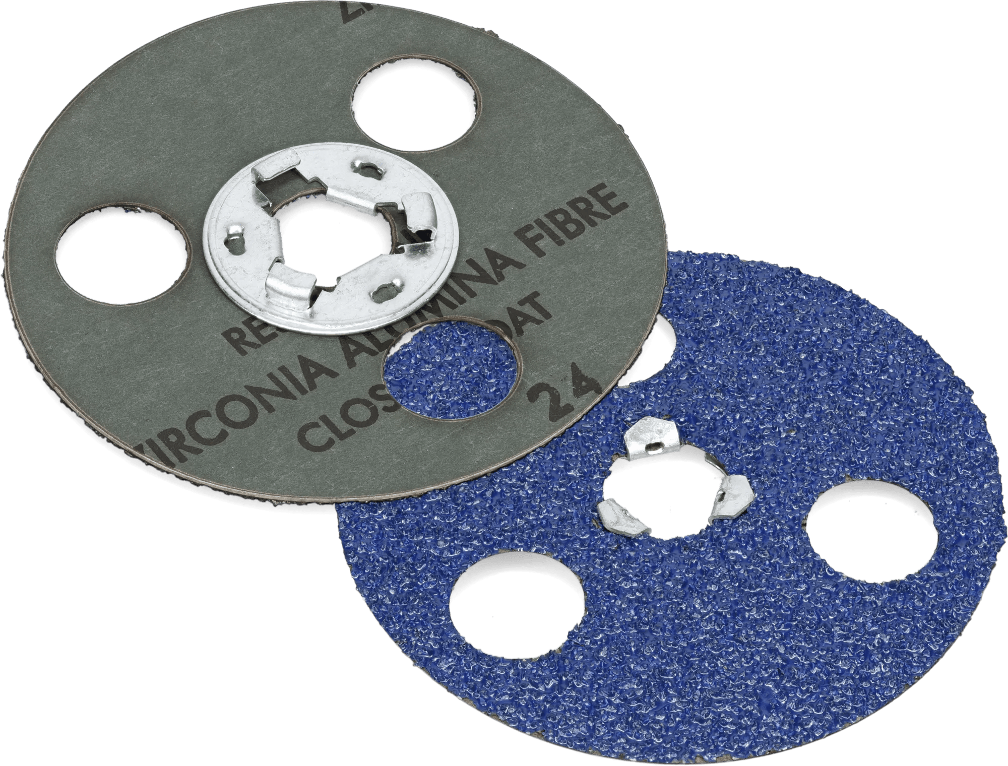 4-1/2" 50 Grit Blue V.S.R. Norton Zirconia Abrasive Disc