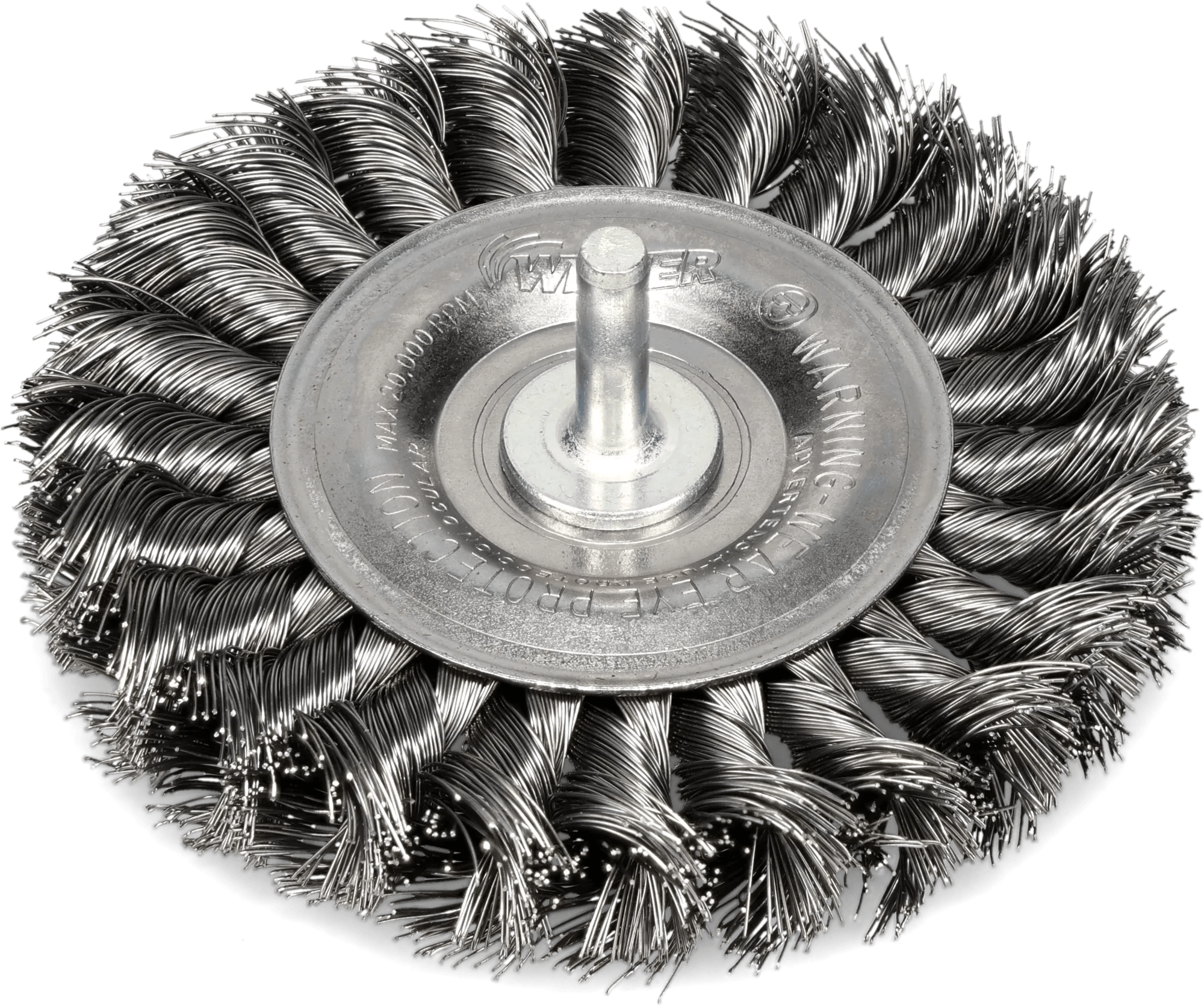 4" x 1/2" Twisted Knot Wire Brush Wheel