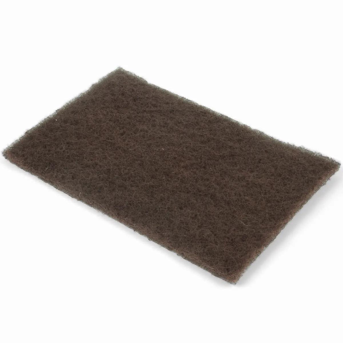 6" x 9" Heavy Duty Medium Dark Tan Bear-Tex Aluminum Oxide Surface Conditioning Hand Pad