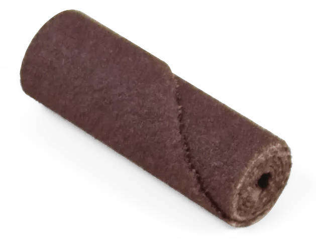 3/8" x 1-1/2" Straight 80 Grit Cartridge Aluminum Oxide Roll - 25 Pack