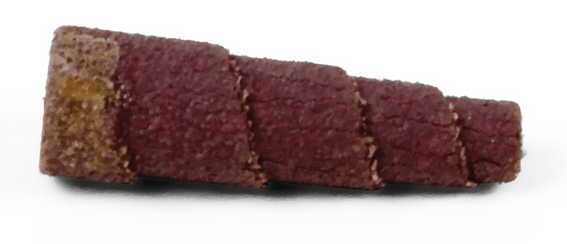 1/2" x 1-1/2" Tapered 60 Grit Cartridge Aluminum Oxide Roll