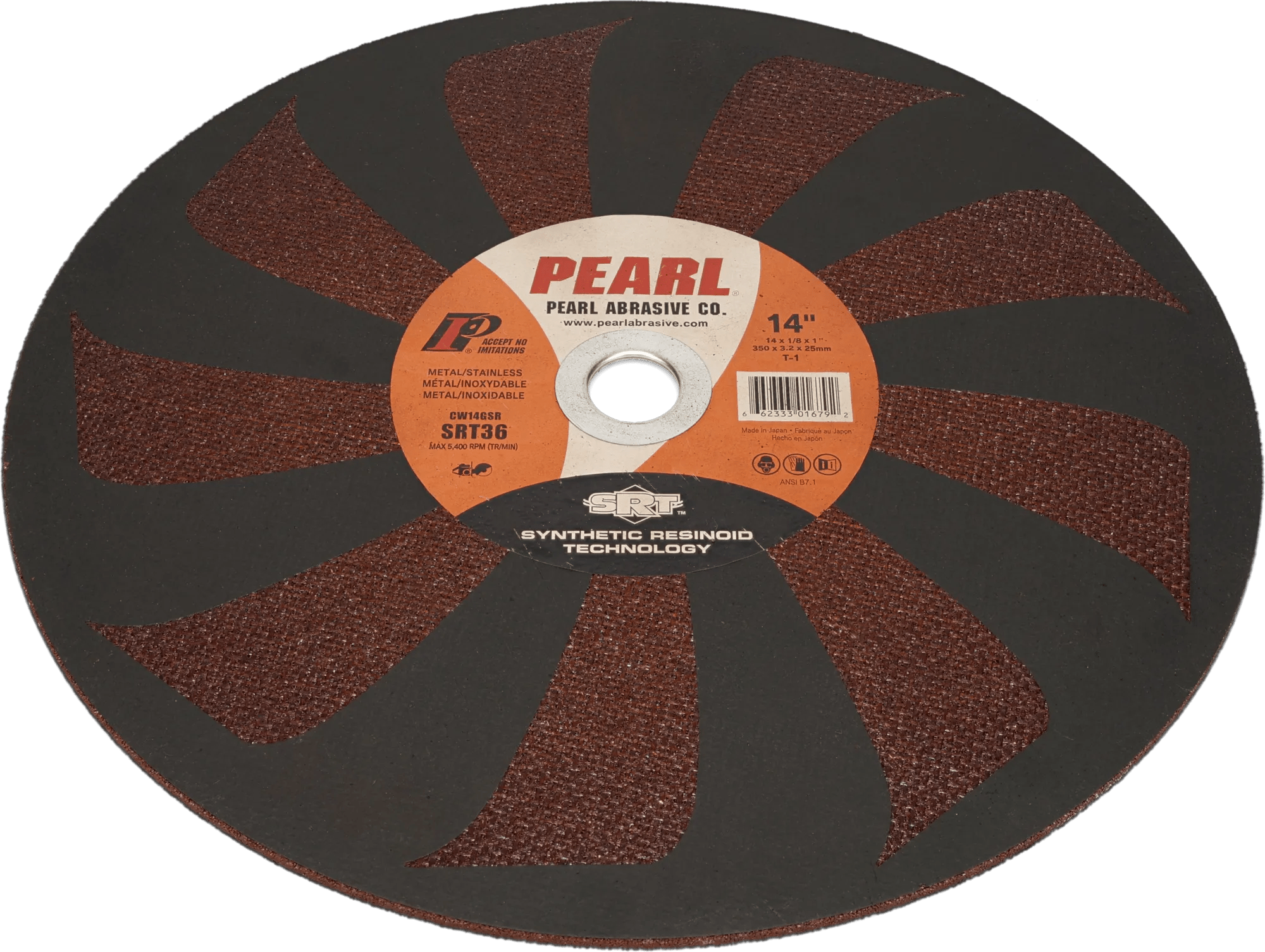 14" x 1/8" x 1" Type 1 Cut-Off Wheel For Gas Powered Saws