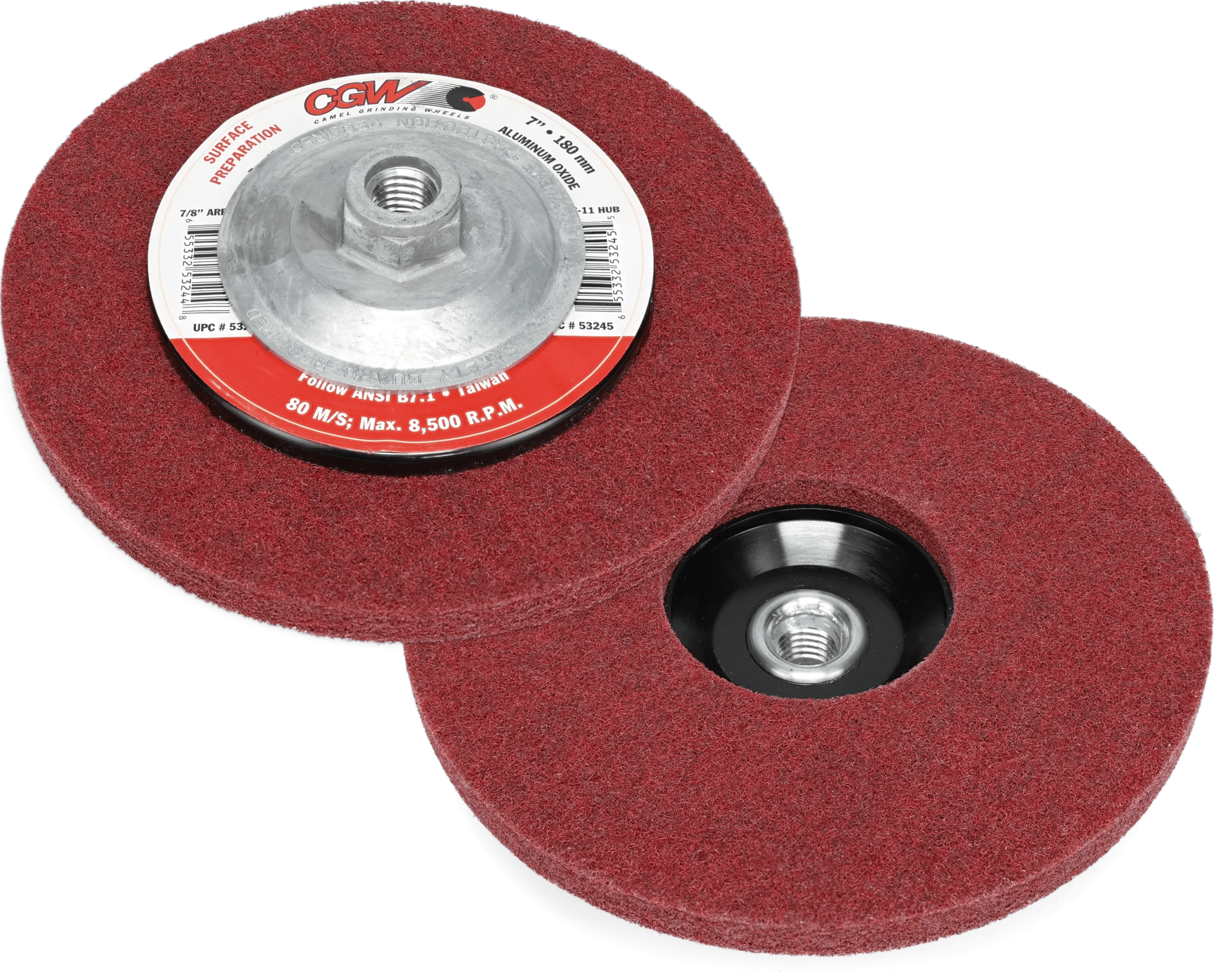 7" x 5/8"-11 General Purpose Aluminum Oxide Surface Preparation Disc