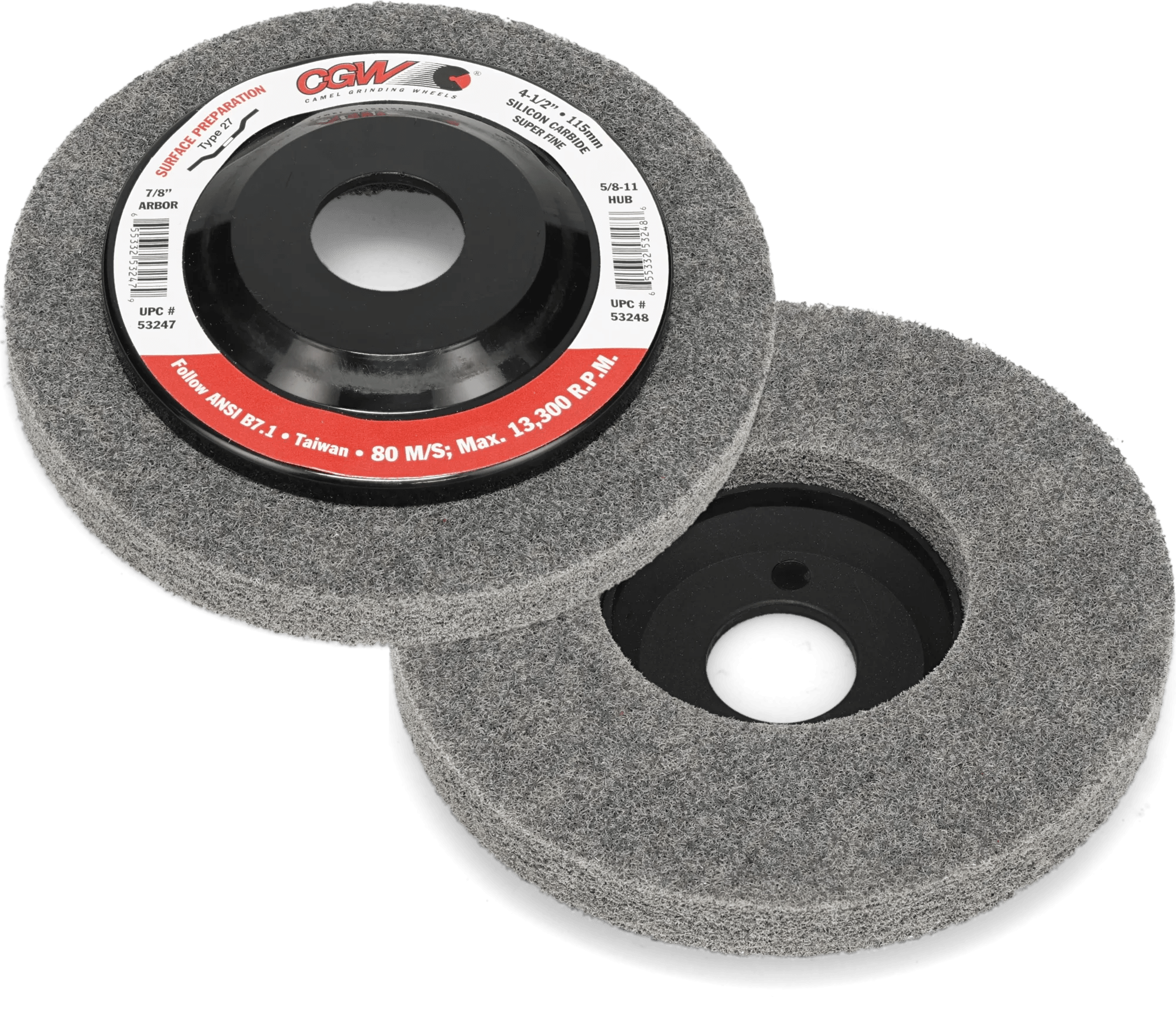 4-1/2" x 5/8"-11 Polishing & Finishing Silicon Carbide Surface Preparation Disc