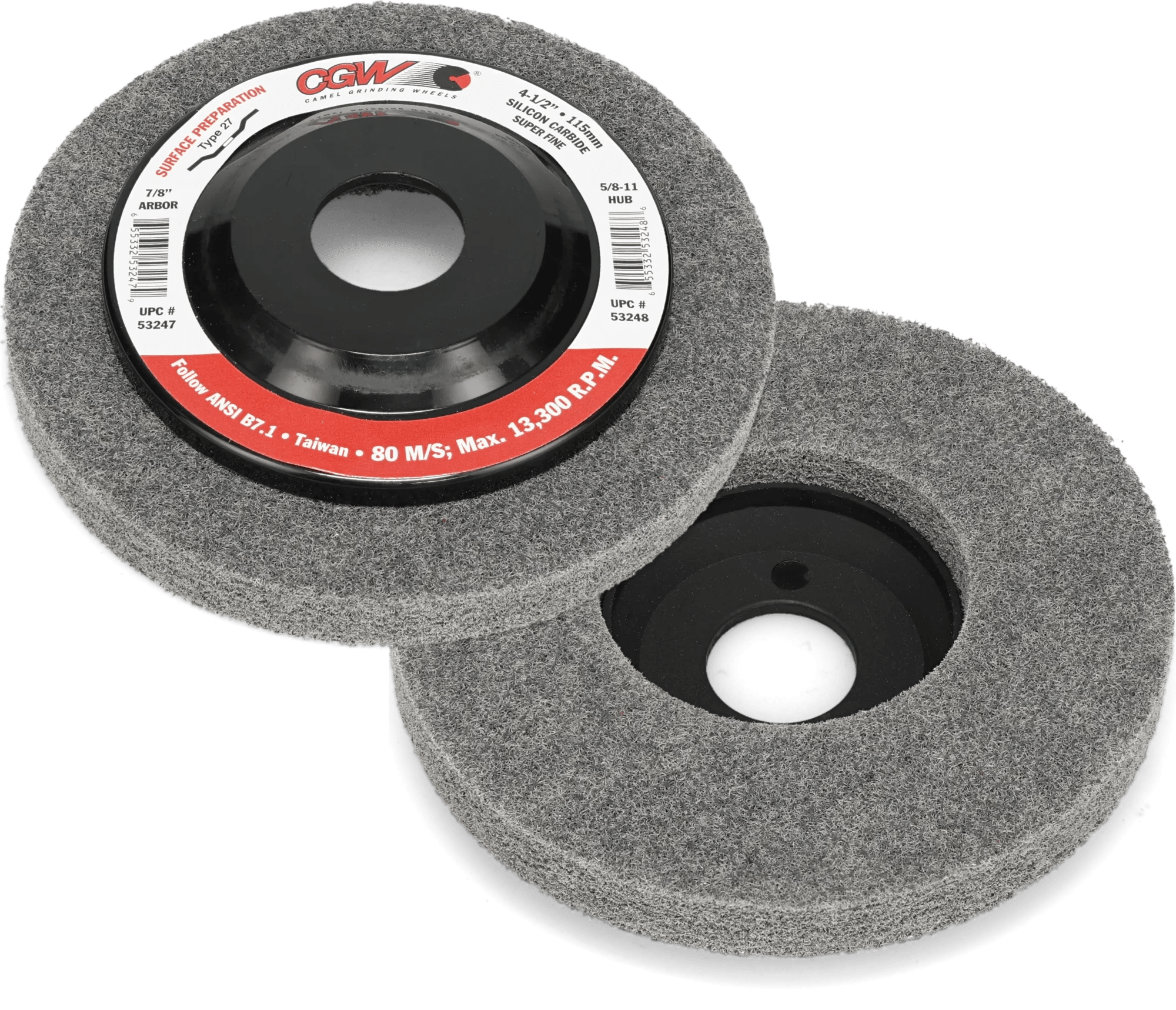 4-1/2" x 7/8" Polishing & Finishing Silicon Carbide Surface Preparation Disc