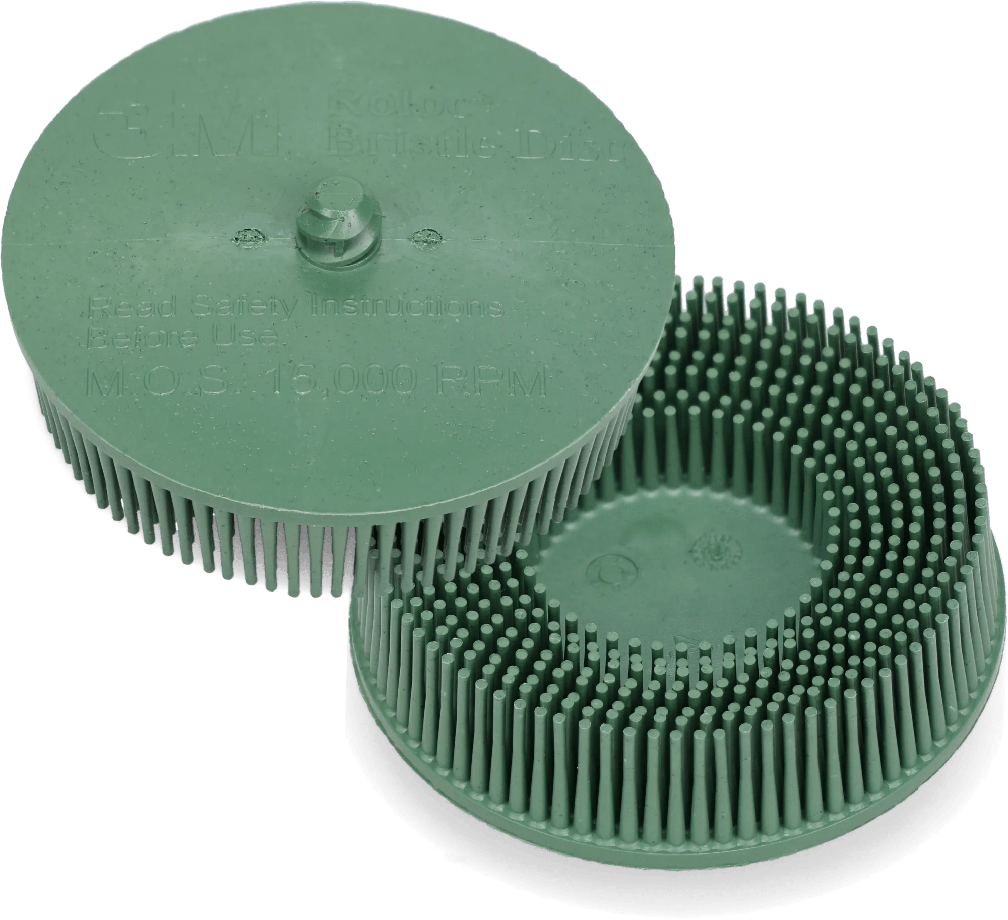 3" Coarse 3M Scotch-Brite Green Abrasive Bristle Disc