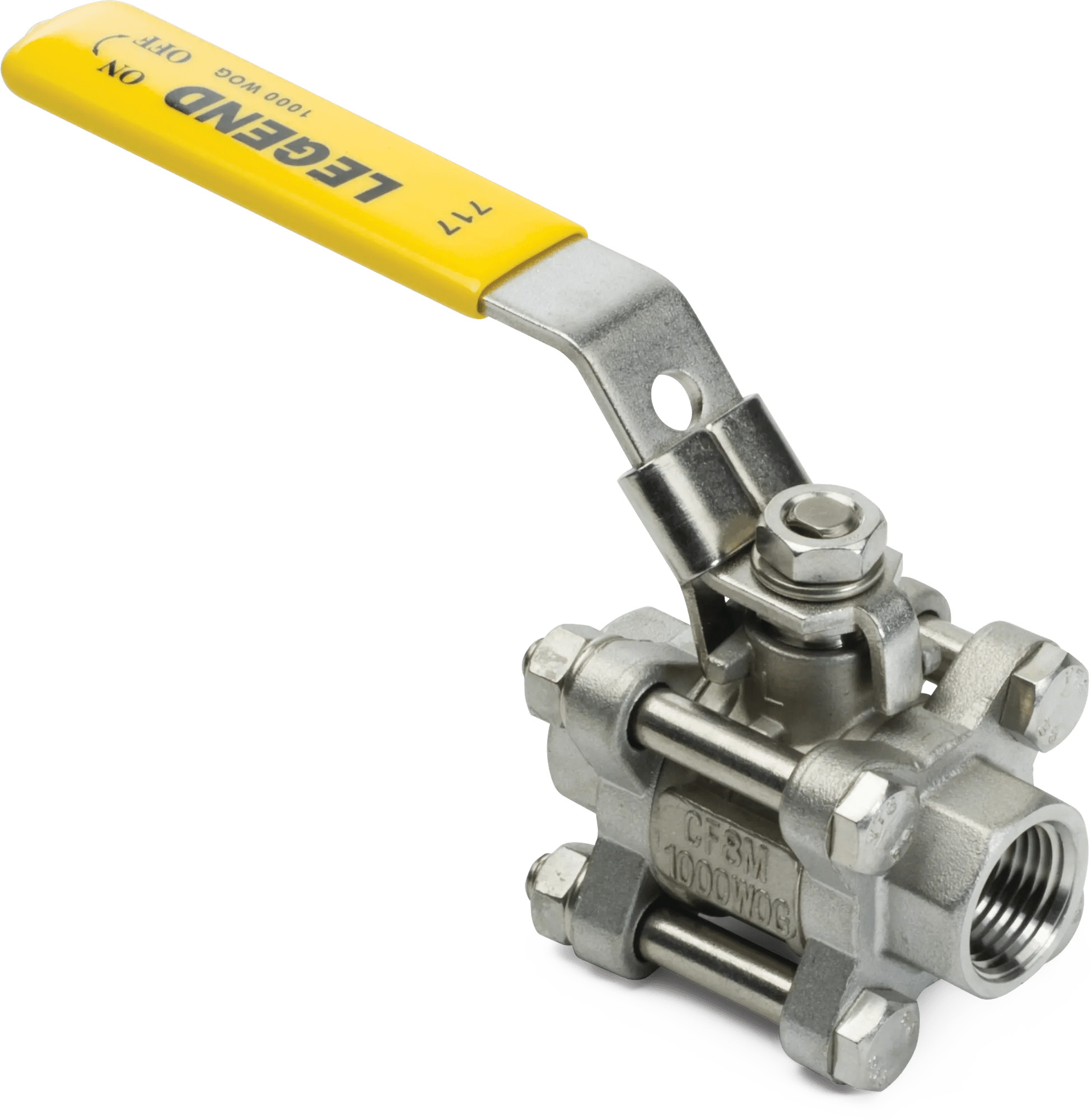 316 Stainless Steel 3-Piece Full Port Ball Valves