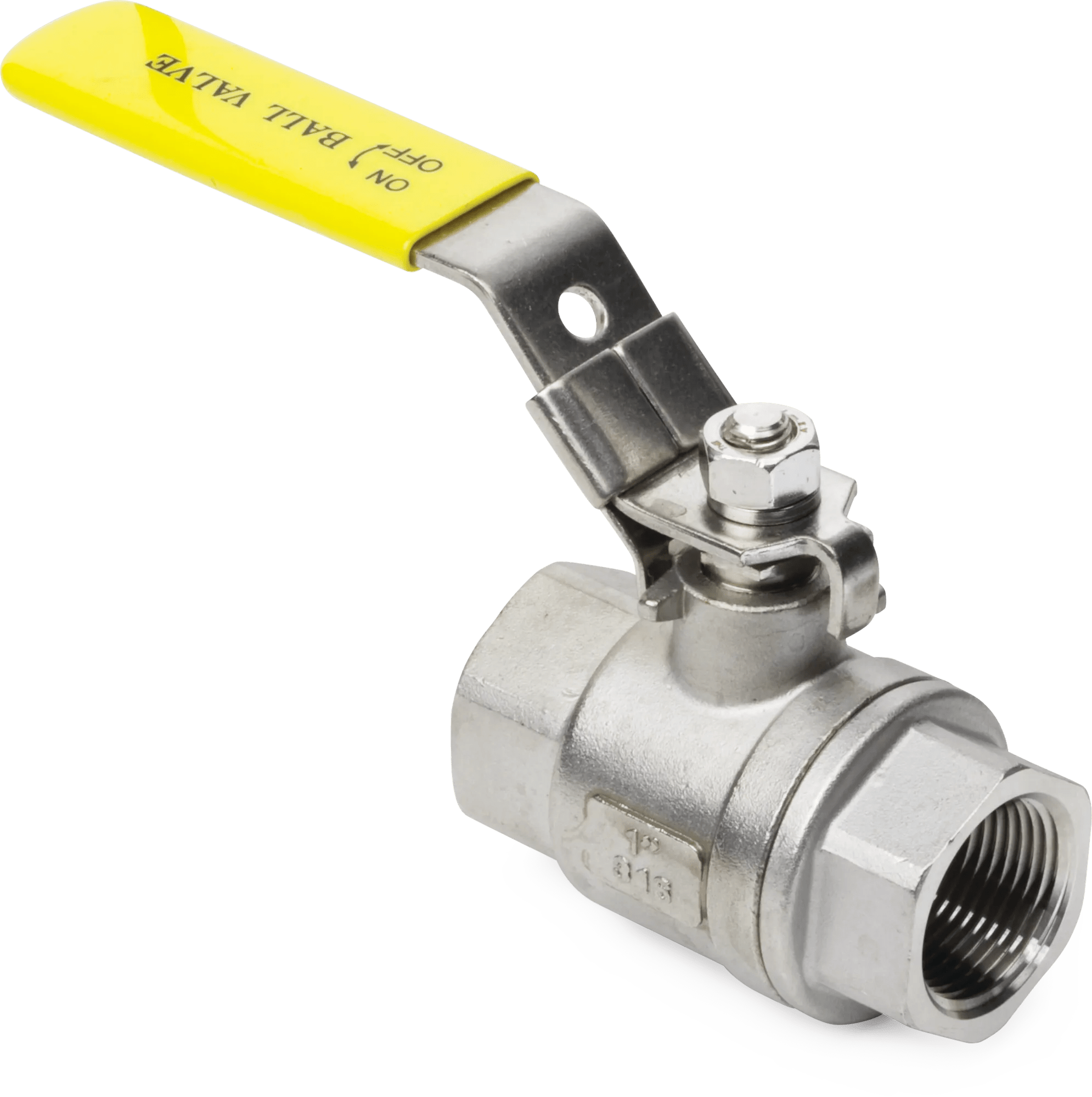 1/4" 2-Piece Stainless Ball Valve