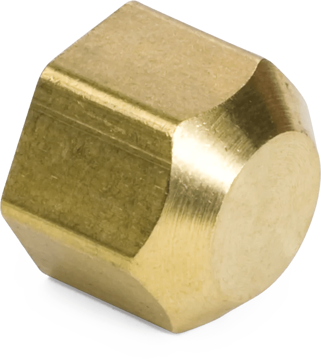 5/8" SAE 45° Flare Brass Cap