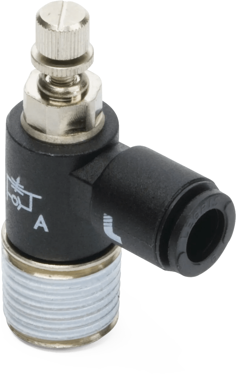 Legris BSPT Miniature Meter Out Flow Controls