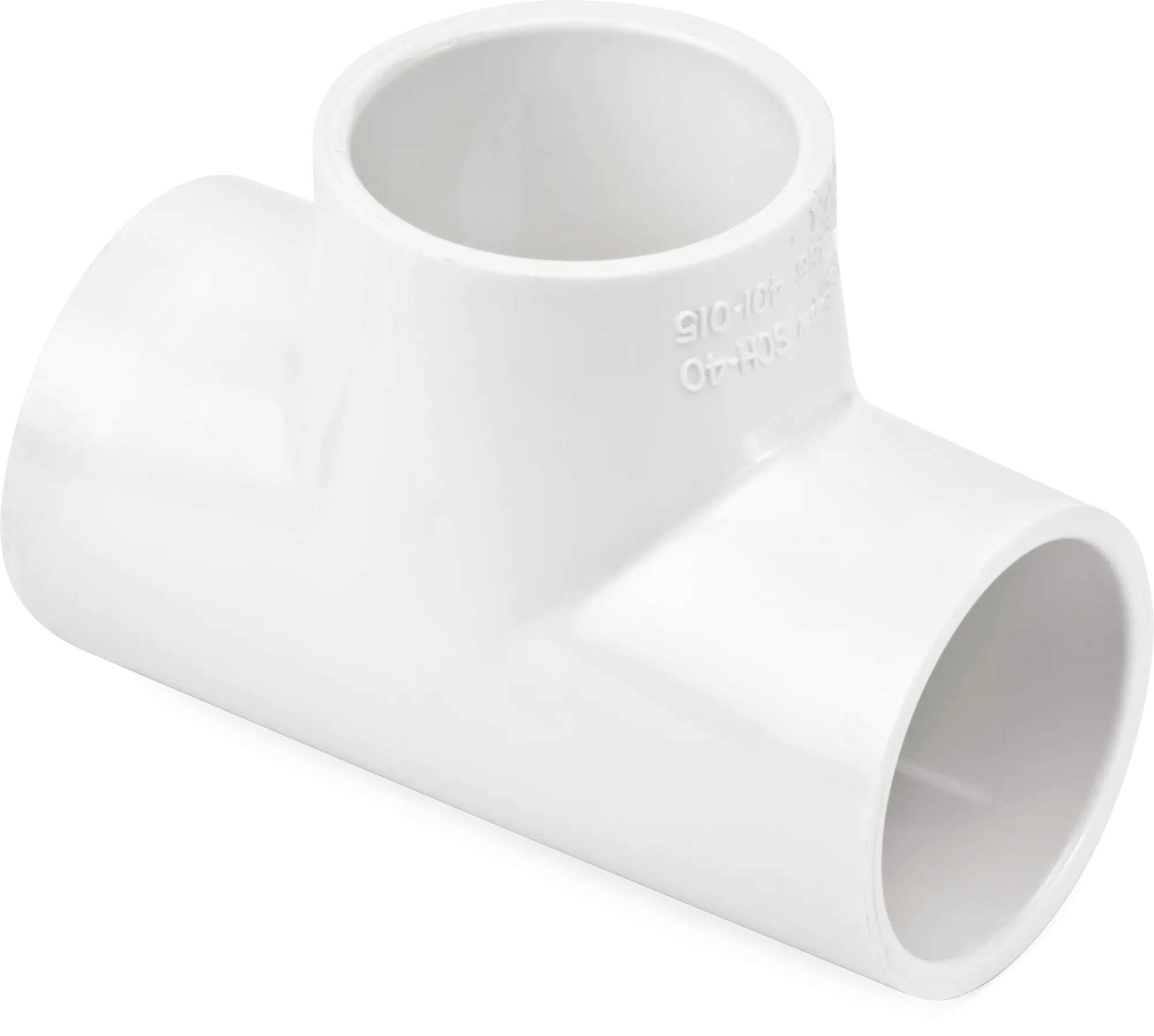 3/4" x 1/2" Schedule 40 PVC Reducing Tee - 5 Pack
