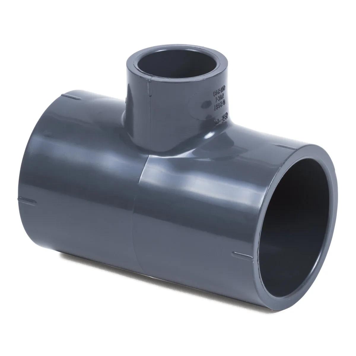 2" x 1" Schedule 80 PVC Reducing Tee - 2 Pack
