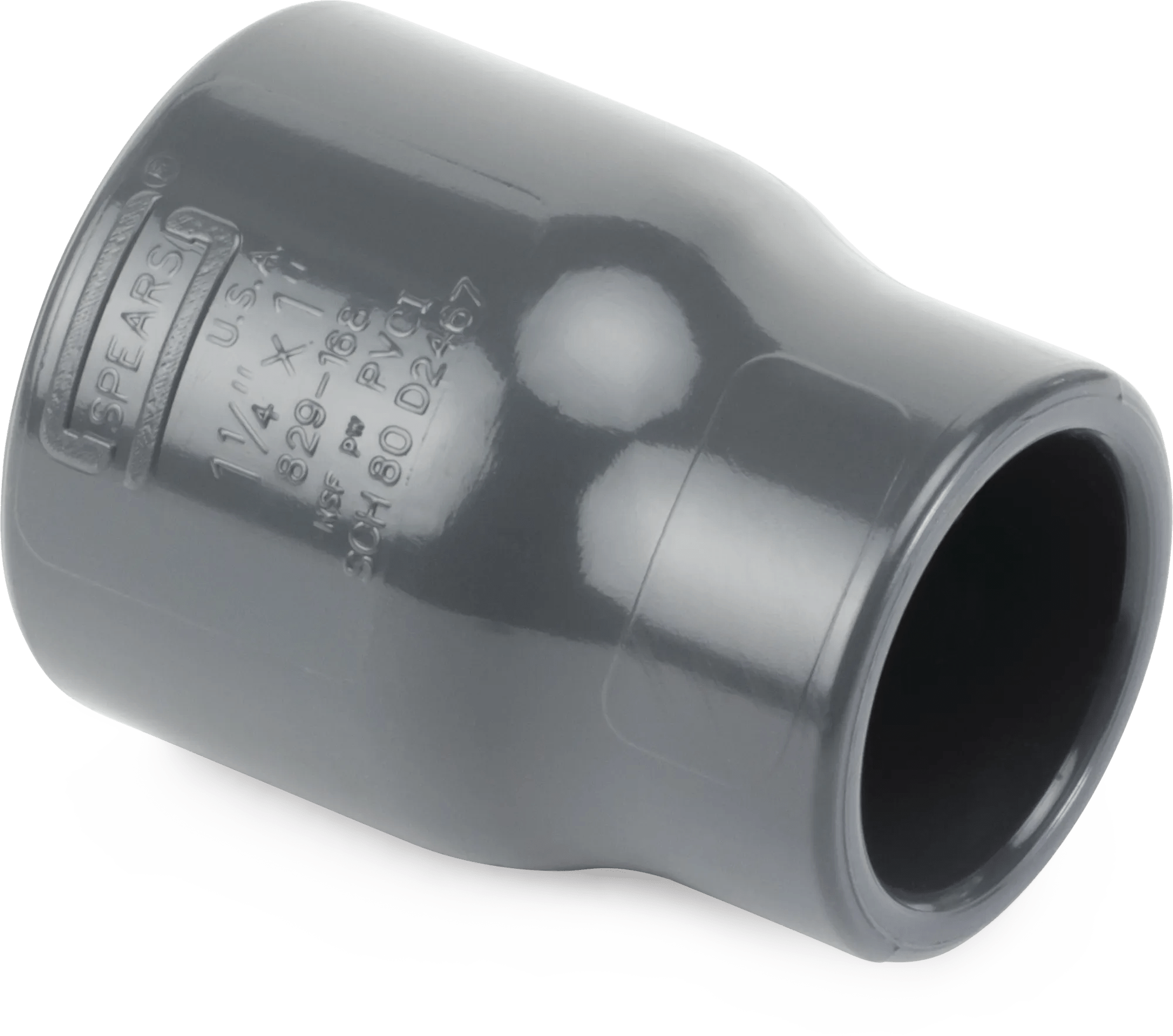 1-1/2" x 1" Schedule 80 PVC Reducing Coupling