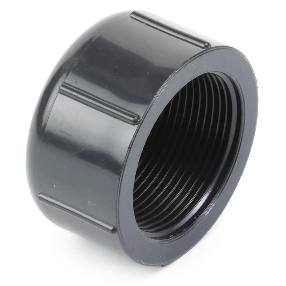 1/2" Schedule 80 PVC Threaded Cap - 5 Pack