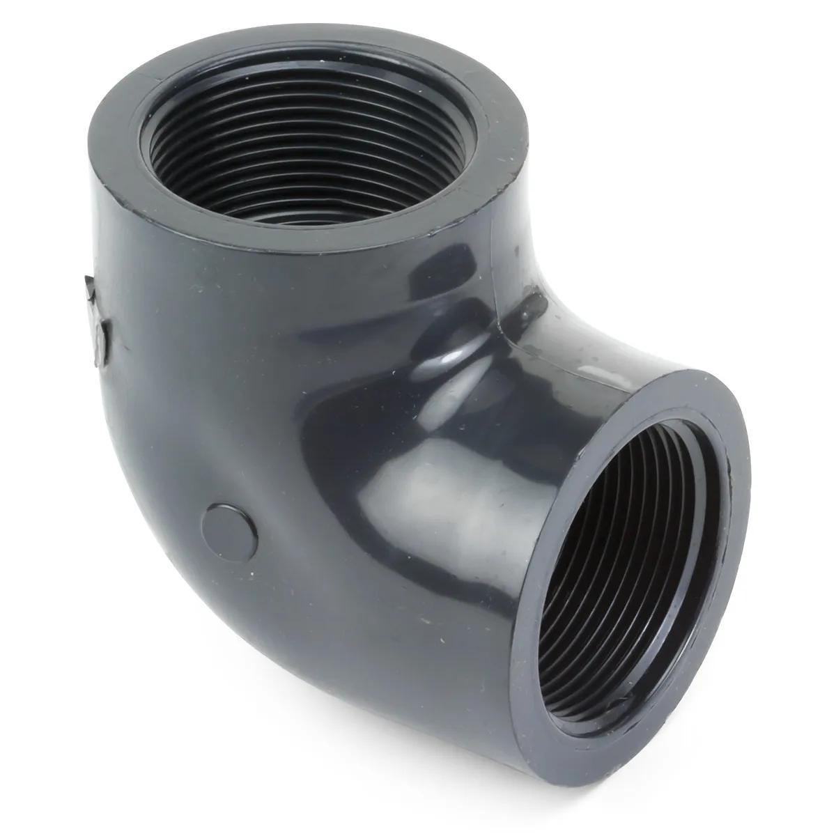1-1/2" Schedule 80 PVC Threaded 90° Elbow