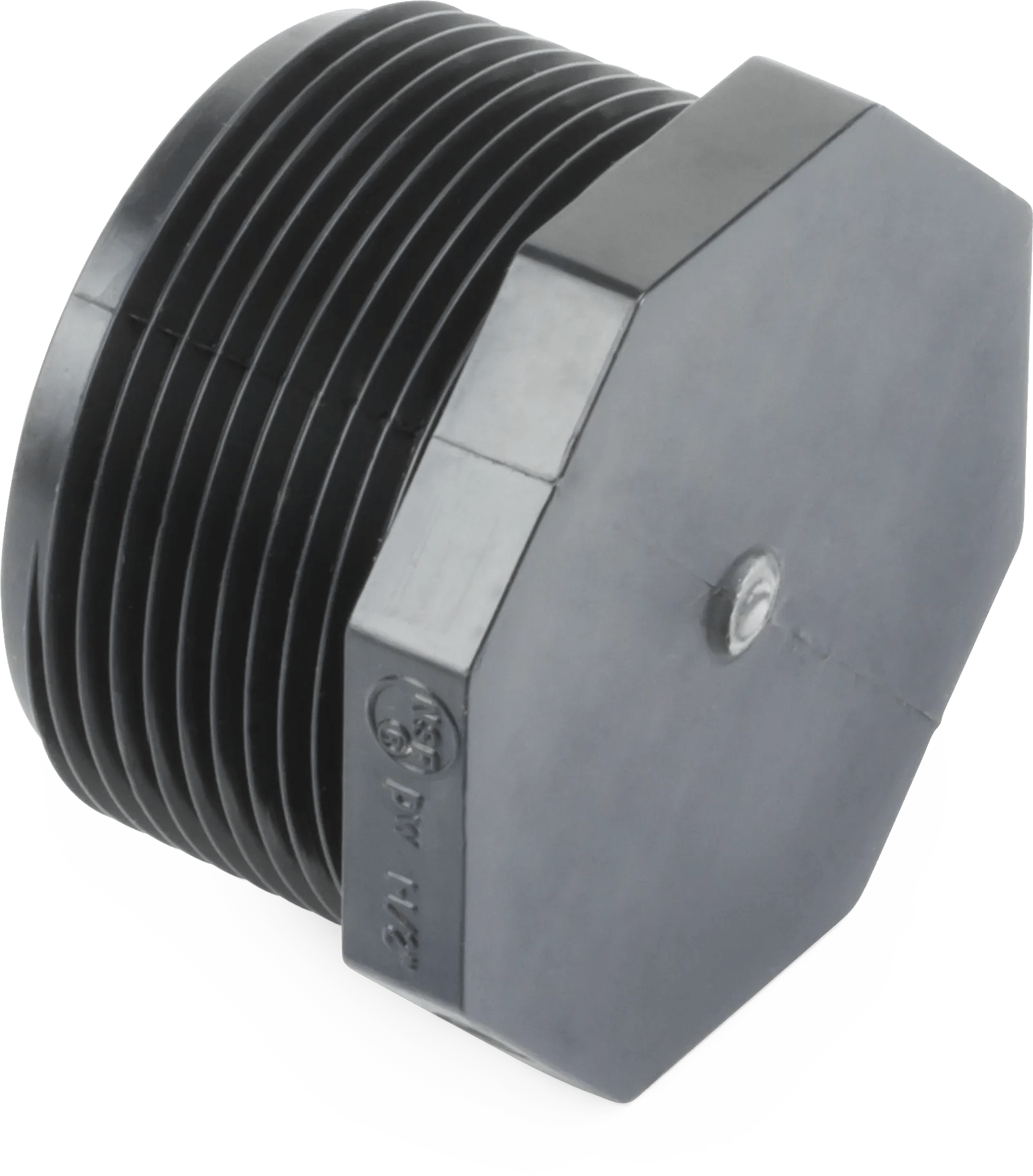 1/2" Schedule 80 PVC Threaded Plug - 5 Pack