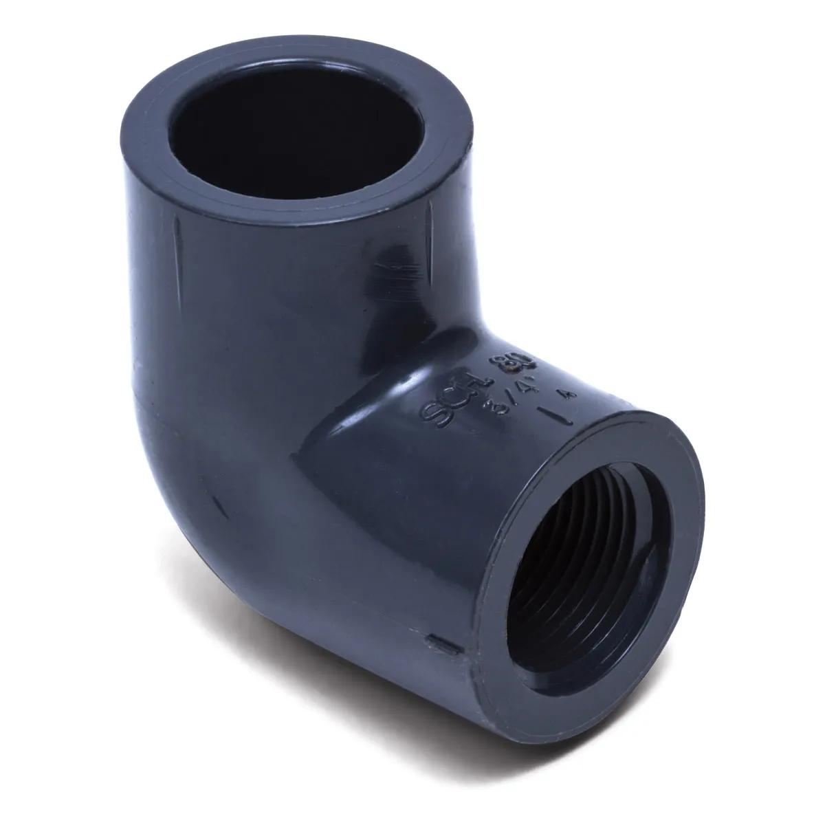 Schedule 80 PVC Threaded to Tube 90° Elbows