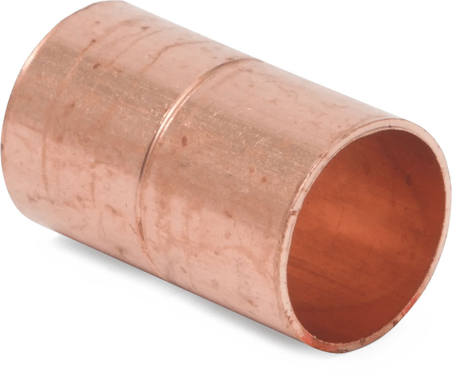 3/4" Copper Coupling with Rolled Stop - 10 Pack