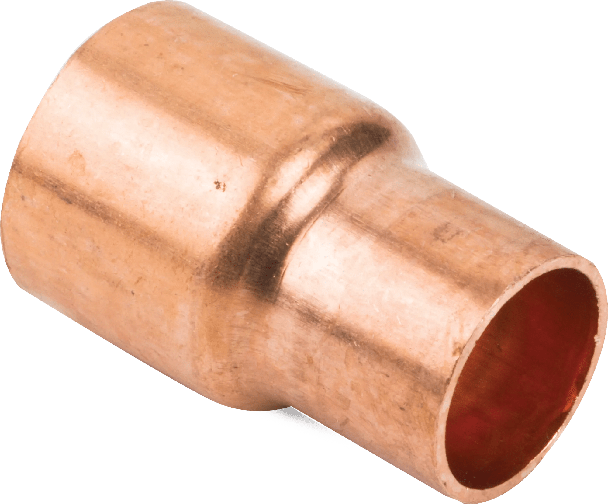 3/4" x 1/4" Copper Reducing Coupler - 10 Pack