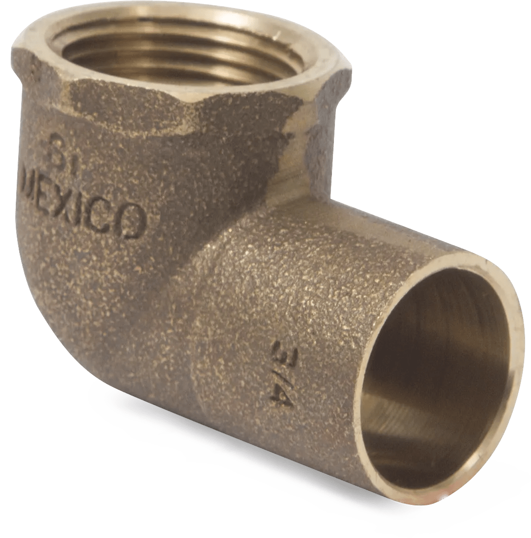 3/4" x 3/4" Copper to Female Pipe Thread 90° Elbow