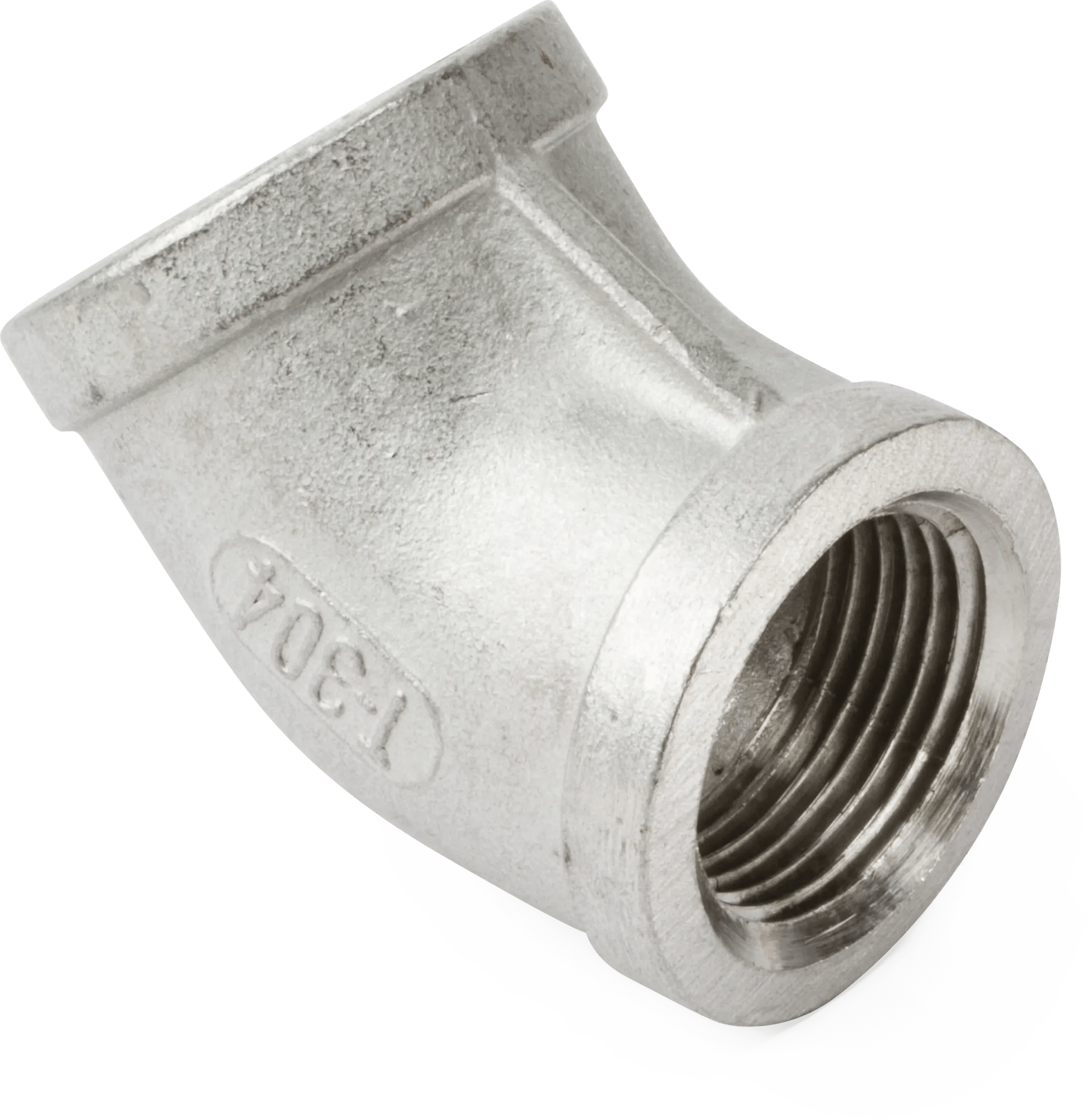 3/8" Class 150 304 Stainless Steel 45° Elbow