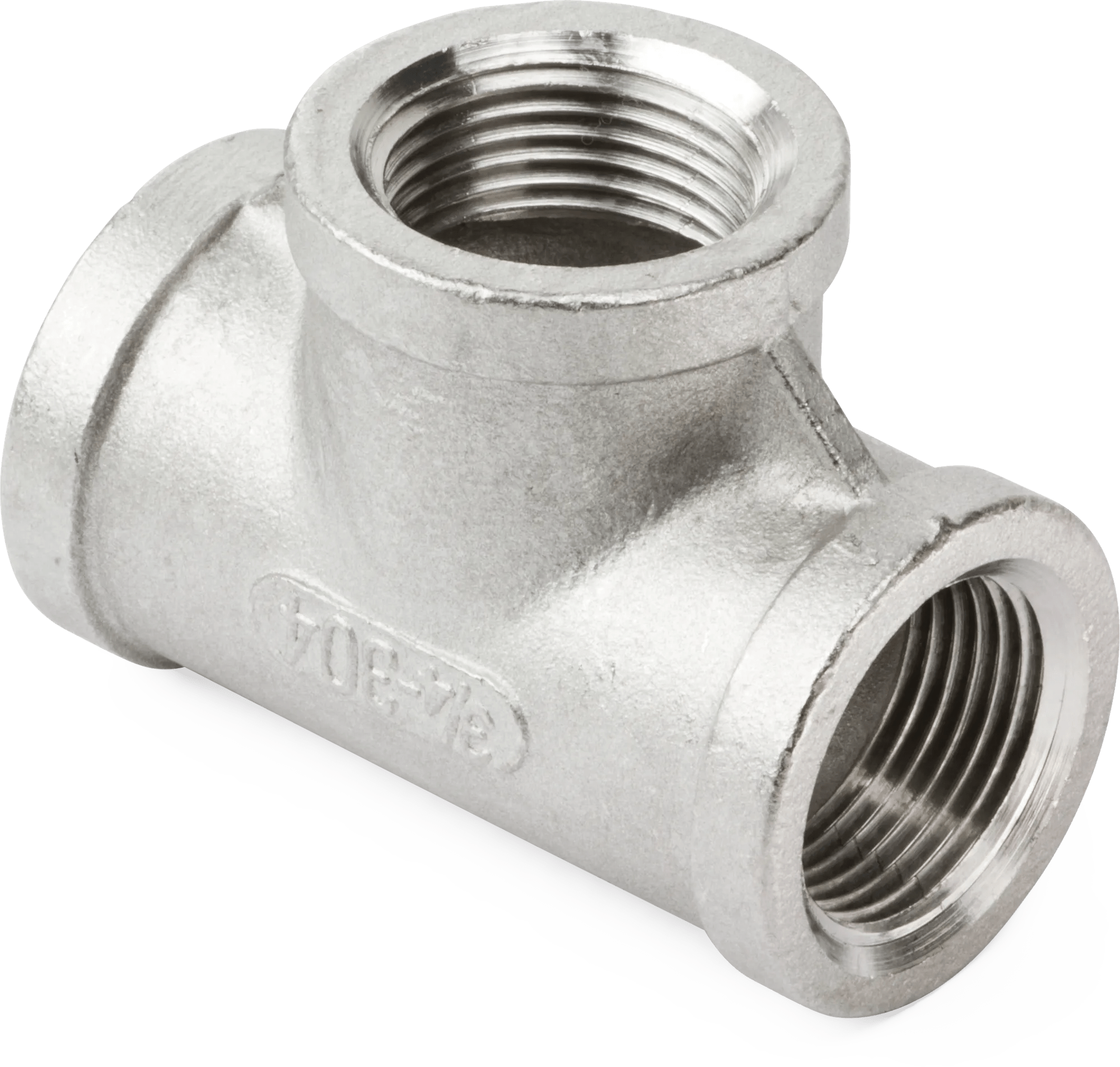 1-1/4" Class 150 316 Stainless Steel Pipe Tee