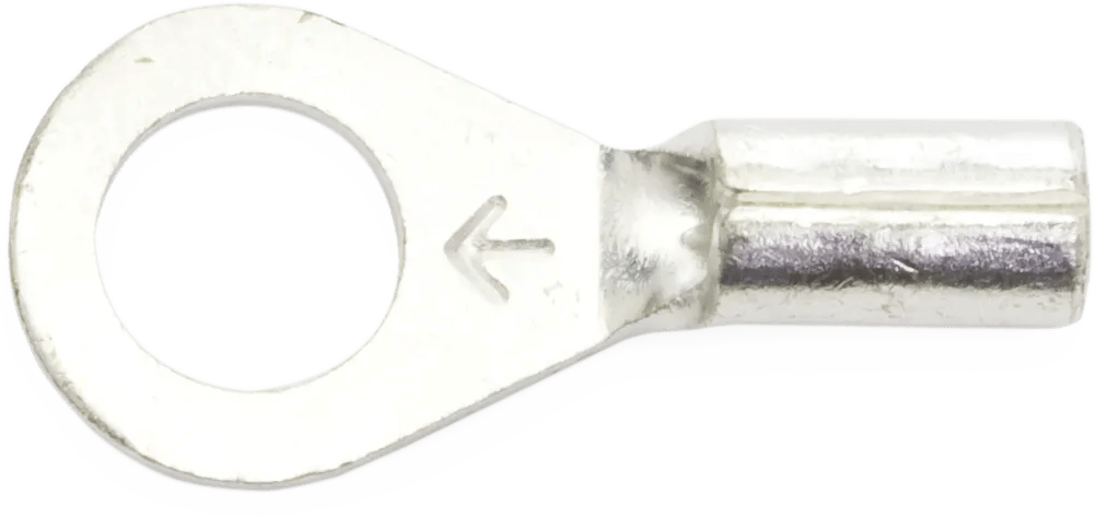 22 - 18 AWG Non-Insulated (#8 - #10) Ring Terminal - 100 Pack