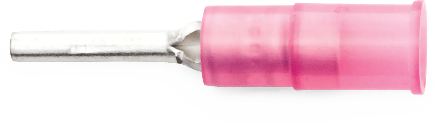 22 - 18 AWG Red Nylon Insulated Enduralon™ Pin Terminal - 50 Pack