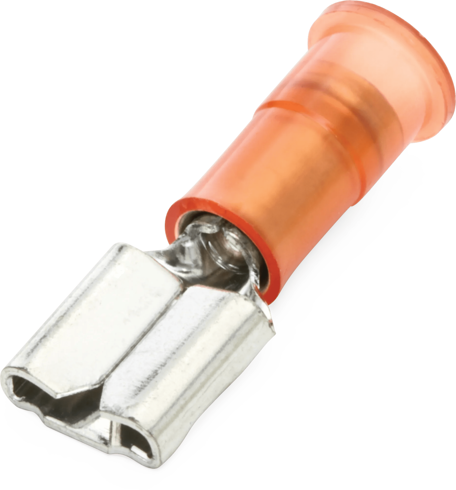 22 - 18 AWG Red Nylon Insulated Enduralon™ Standard Female (1/4" Tab) Quick Slide Terminal - 50 Pack