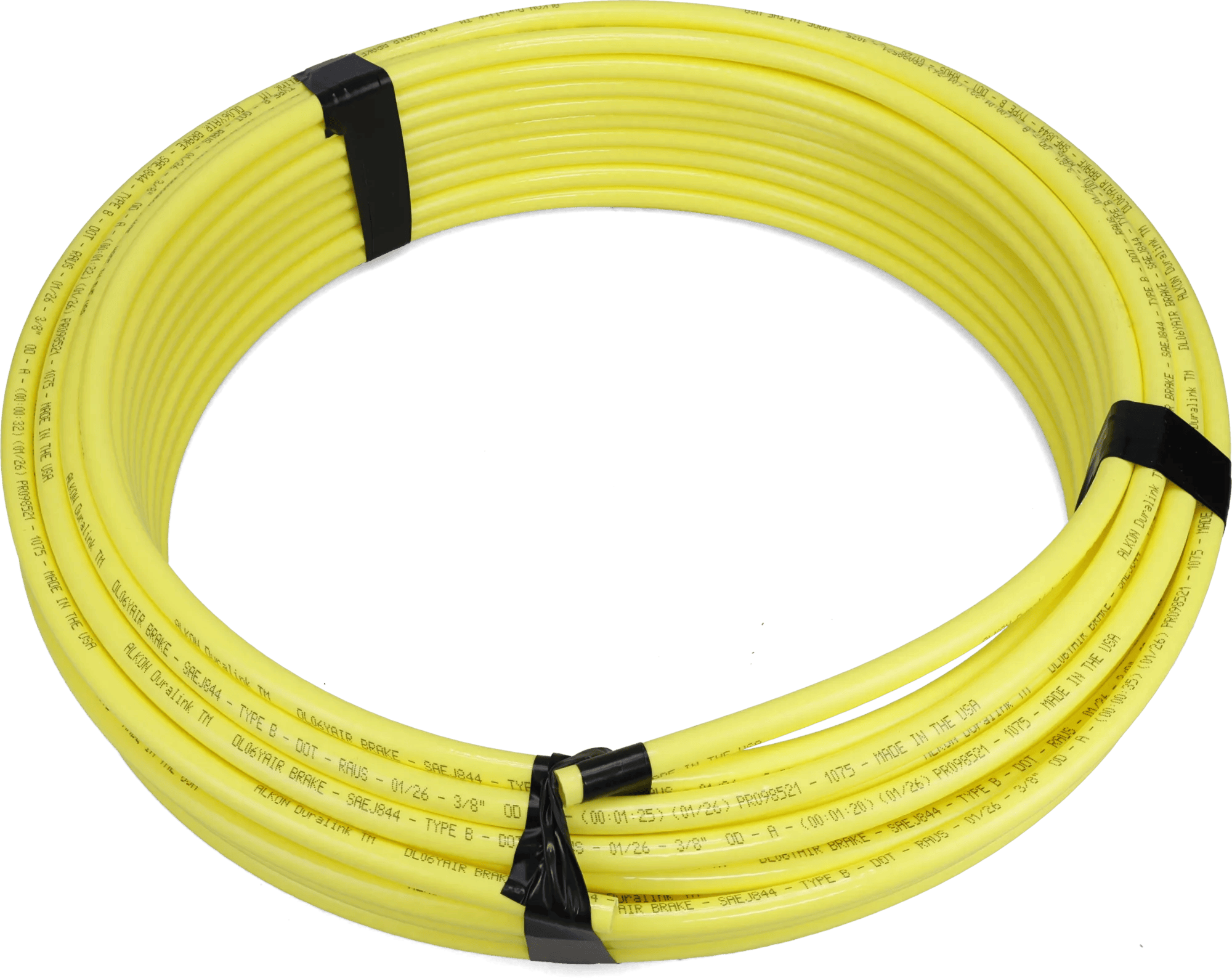 1/4" Yellow Kimposite USA Air Brake Tubing - 100 Feet