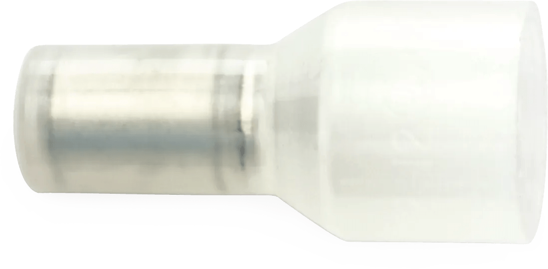 22 - 14 AWG Clear Nylon Fully Insulated Enduralon™ Closed End "Pig Tail" Connector - 100 Pack